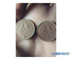 1943 and 1949 1/4d south African