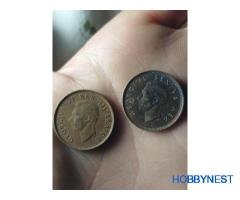 1943 and 1949 1/4d south African - Image 2