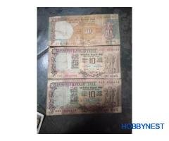 old 10 ₹ NOTES