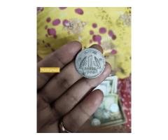 one rupee coin Kolkata mint