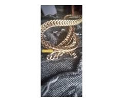 gold plated and real gold chains