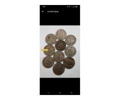 25 paise Asian games at Delhi 1982 (8 coins+2).